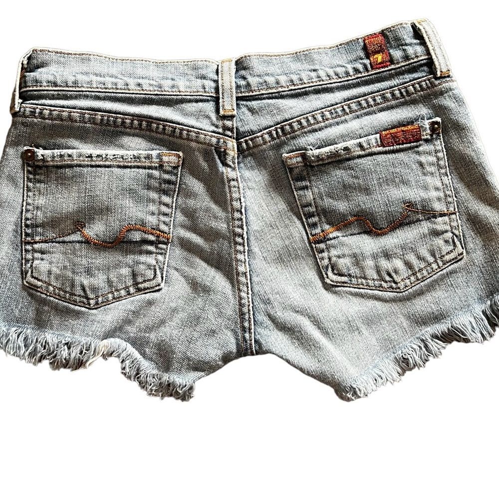 7 For All Mankind Raw Hem Denim Cutoff Shorts | Women’s 26